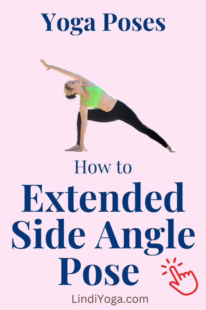Extended Side Angle Pose - Utthita Parshvakonasana / Canva