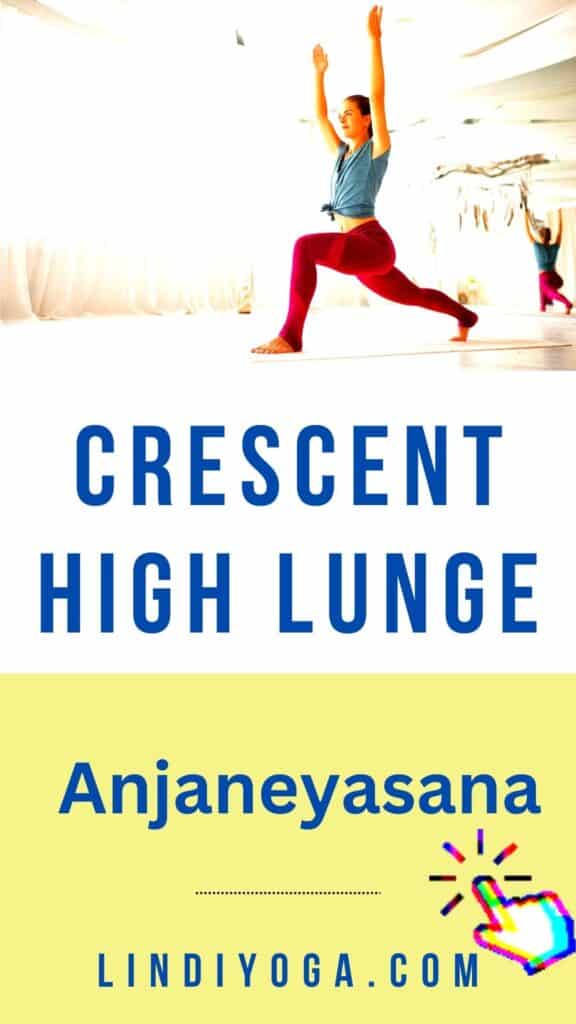 Crescent High Lunge Anjaneyasana / Canva
