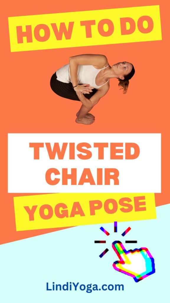 How To Do Twisted Chair Yoga Pose / Canva
