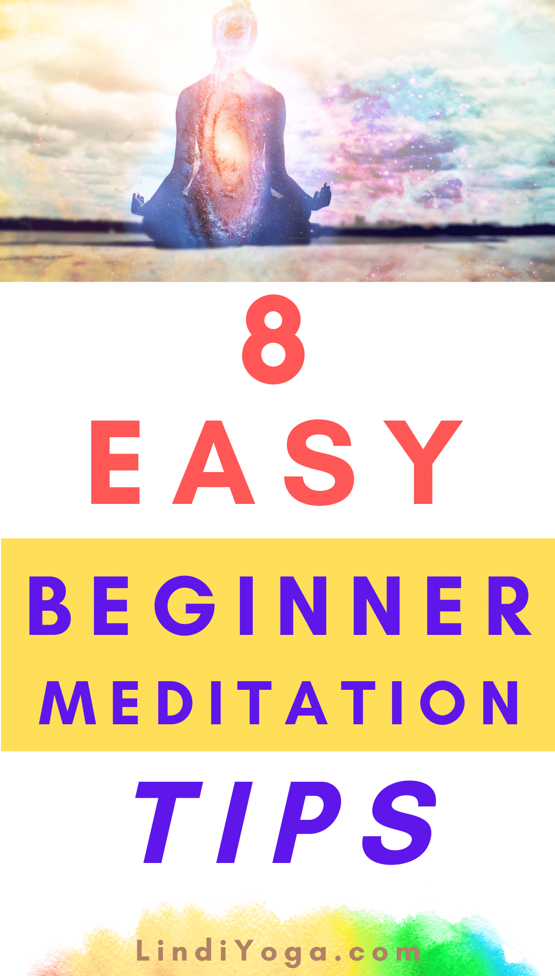 8 Easy Beginner Meditation Tips / Canva